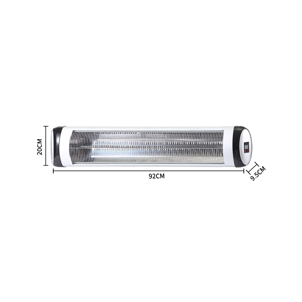 Spector 2500W Electric Heater Infrared Patio Radiant Strip Indoor Outdoor Remote