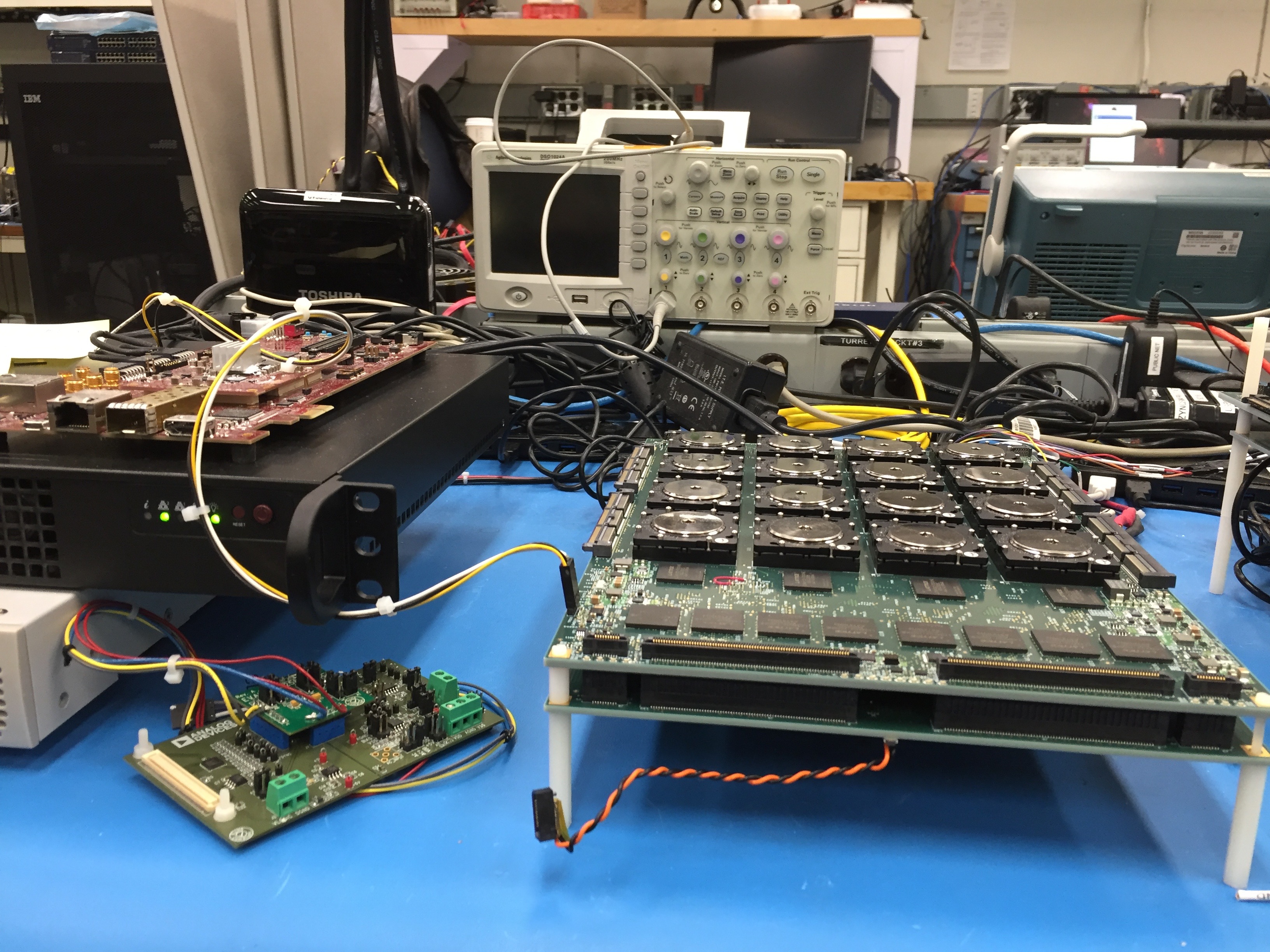 NS16e: Low level bring-up with TN-chips in sockets