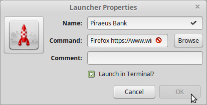 19). firefox must be all lower case