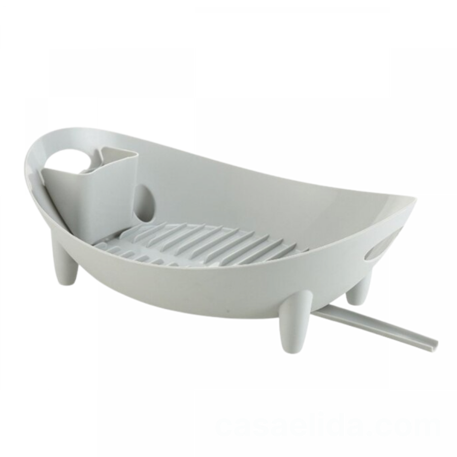 Escurridor de cocina gris, 14x42x32cm