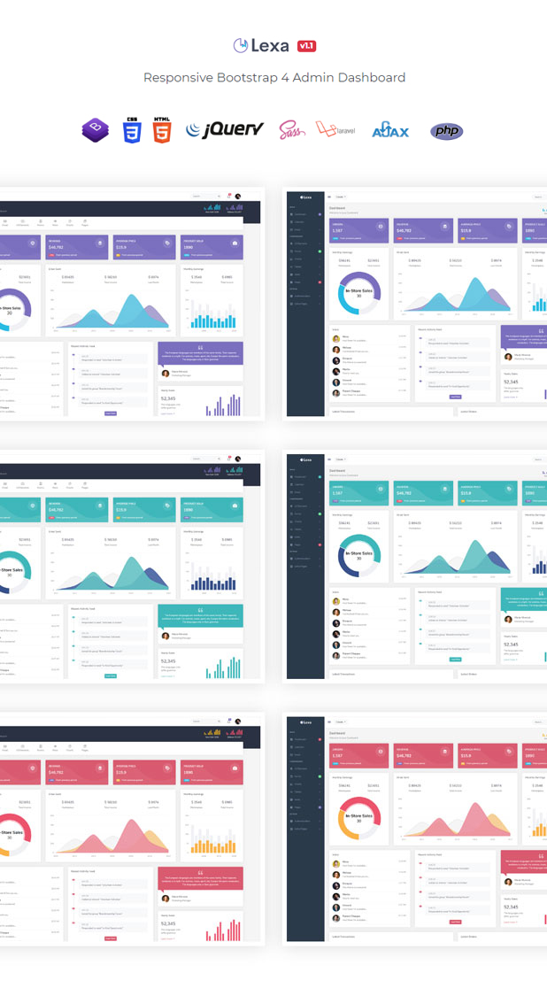 laravel form invoice Responsive  &  Dashboard Admin Template Lexa by