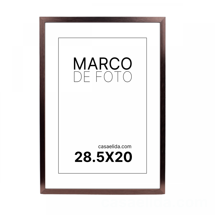 Marco de foto color cobre, 30.5x22cm, metal