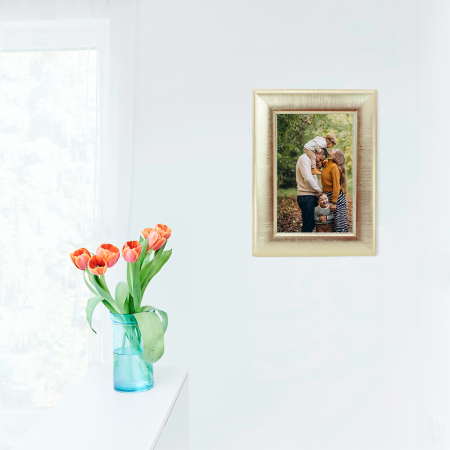 Marco de foto dorado, 30.5x25.5cm, pvc