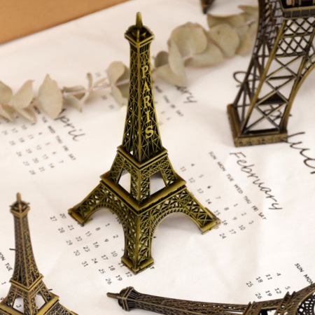 Figura decorativa torre eiffel, 18cm, acero