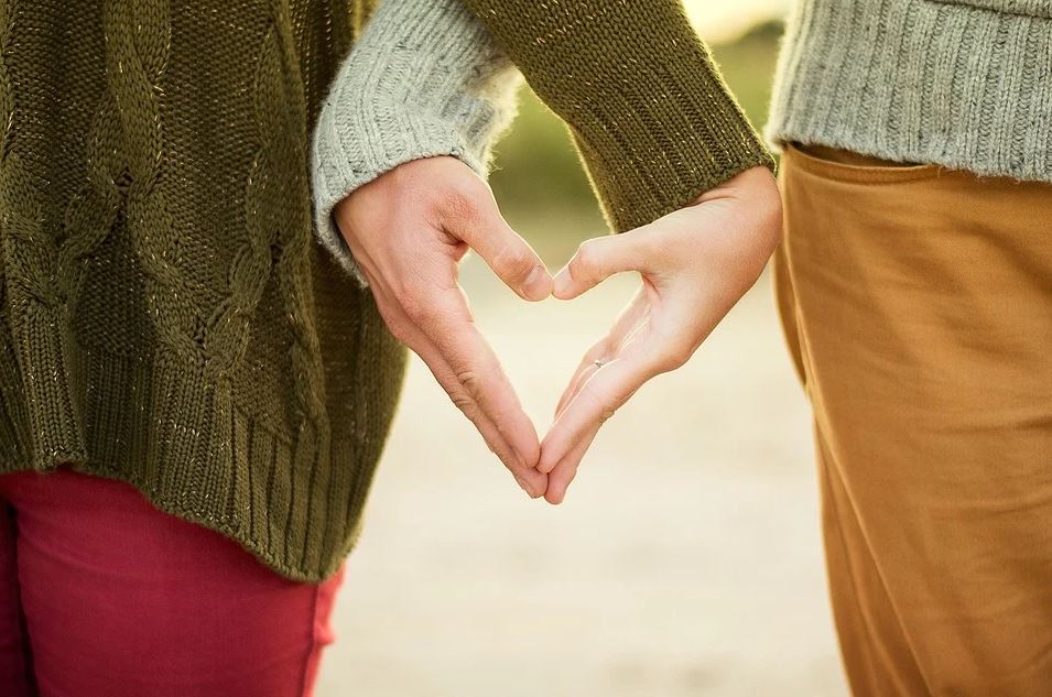 Love heart hands