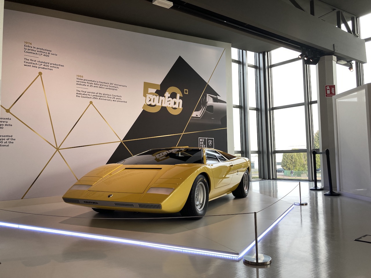 Lamborghini Countach LP 500 goes on display at MUDETEC