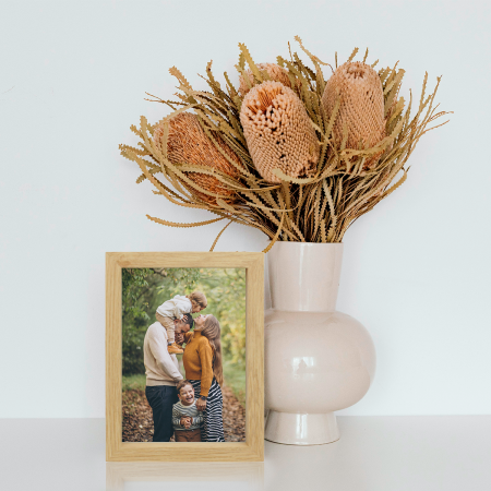 Marco de foto beige, 20x15cm, madera mdf