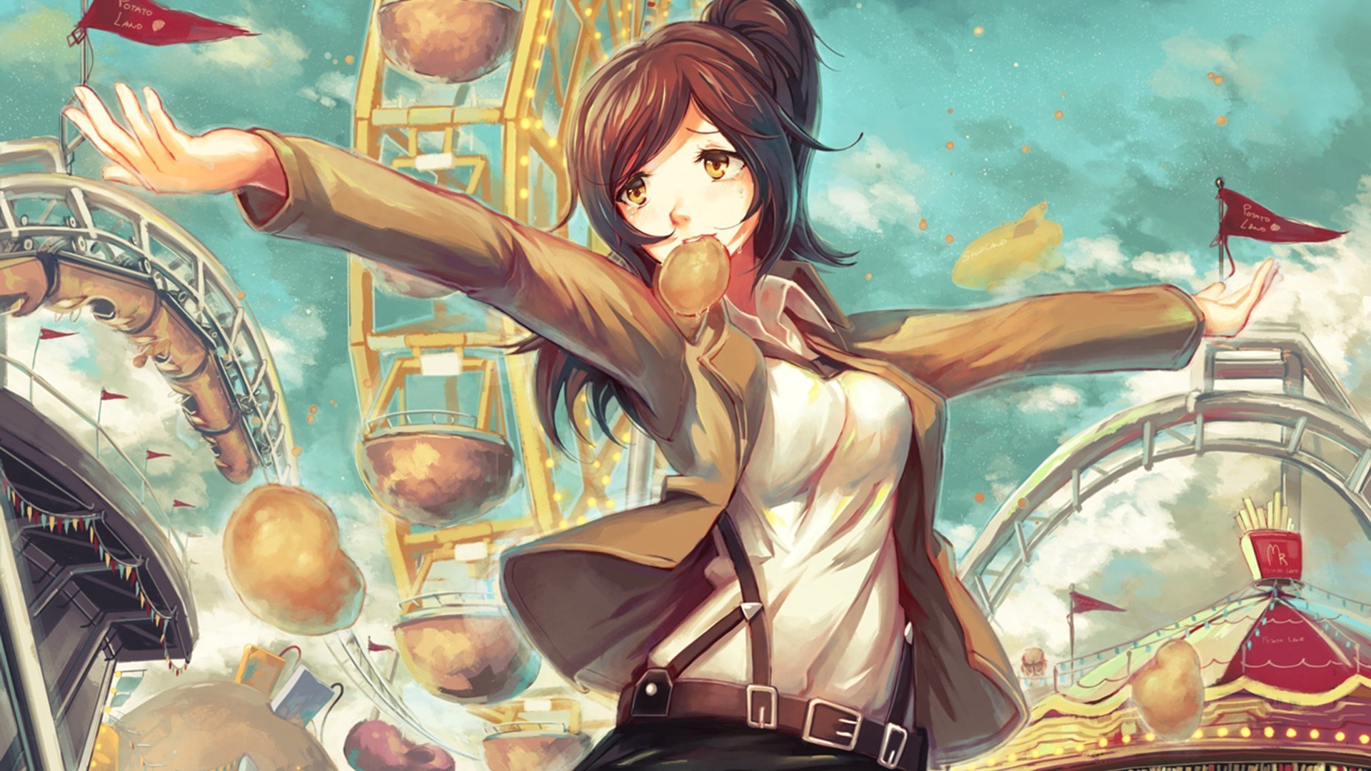 Wallpaper Attack On Titan 352 Shingeki no Kyojin, anime, anime girls, Sasha Blouse