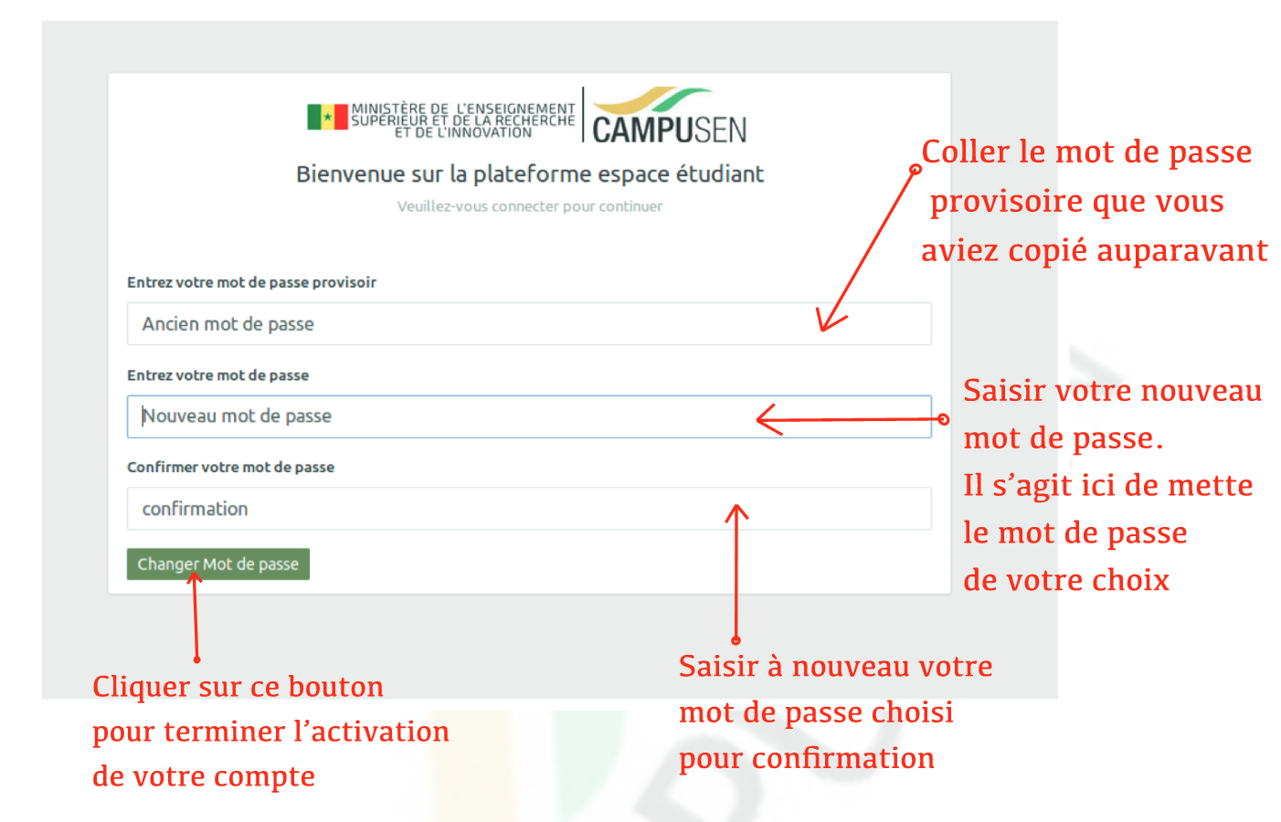 6 etudiant.campusen.sn Bourses sociales la procédure à suivre