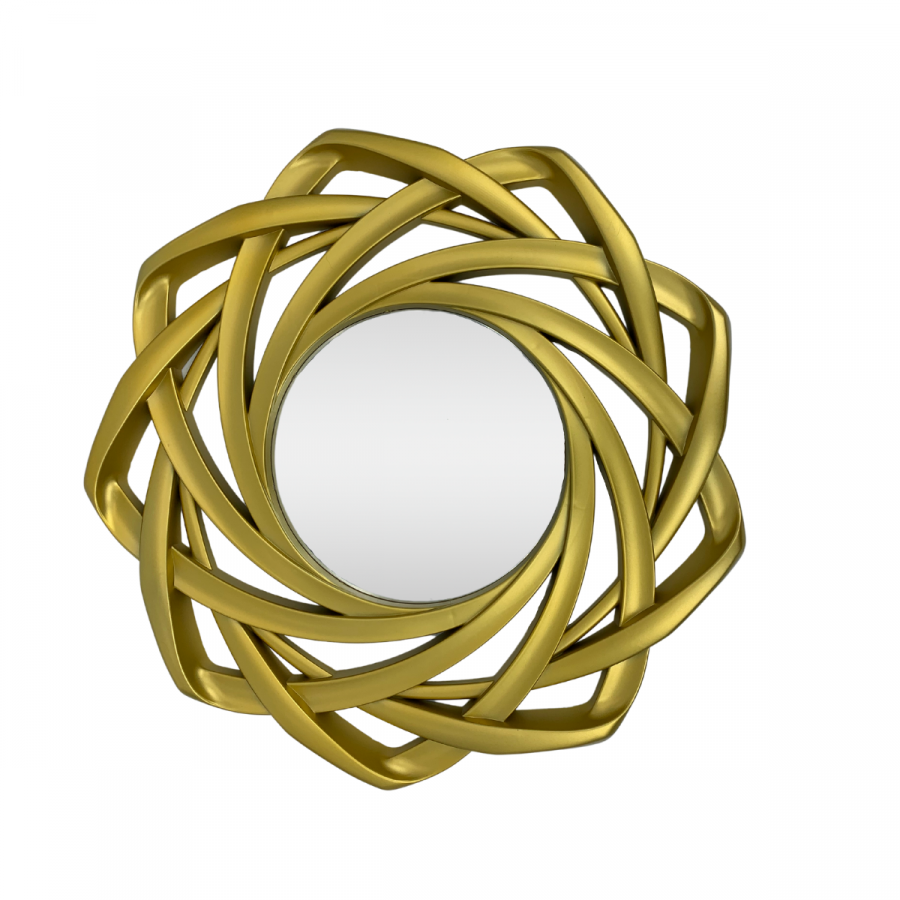 Espejo de pared  dorado, Ø48.5cm