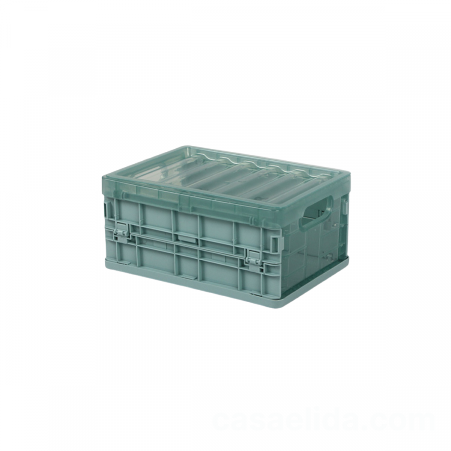 Caja organizadora plegable turquesa, 10x21x15cm