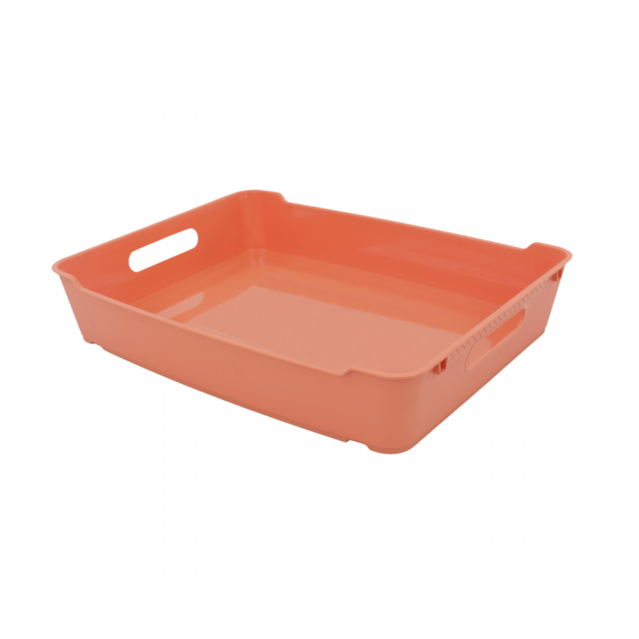 Caja organizadora anaranjado, 6.5x35x26.5cm