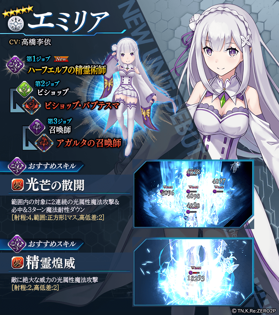 【タガタメ】エミリアは強い？評価と運用まとめ