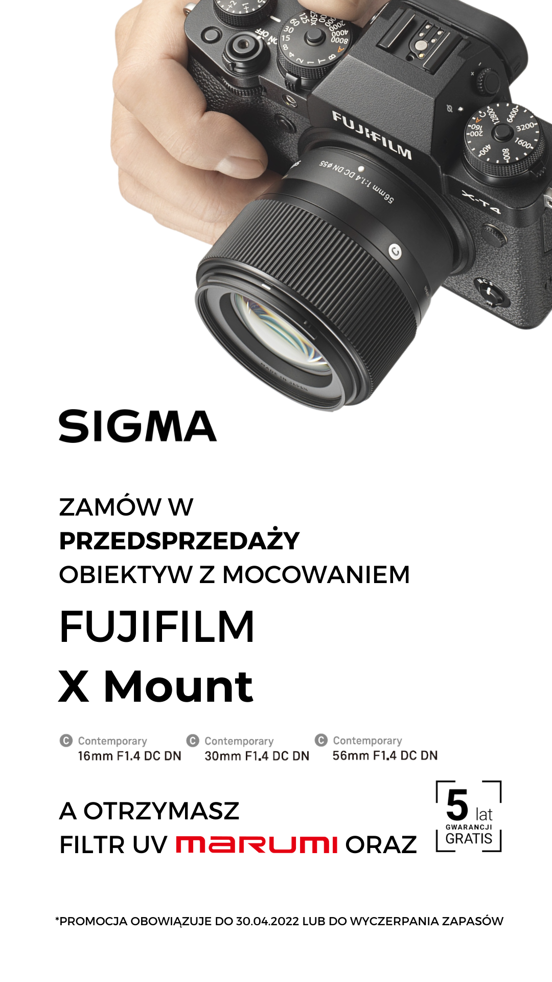 Promocja na 3 obiektywy Sigma