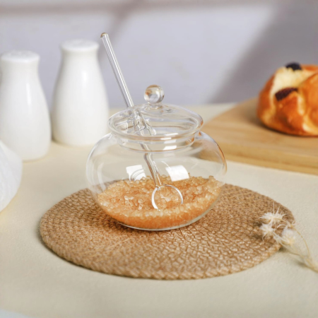 Azucarera vidrio borosilicato, 350ml