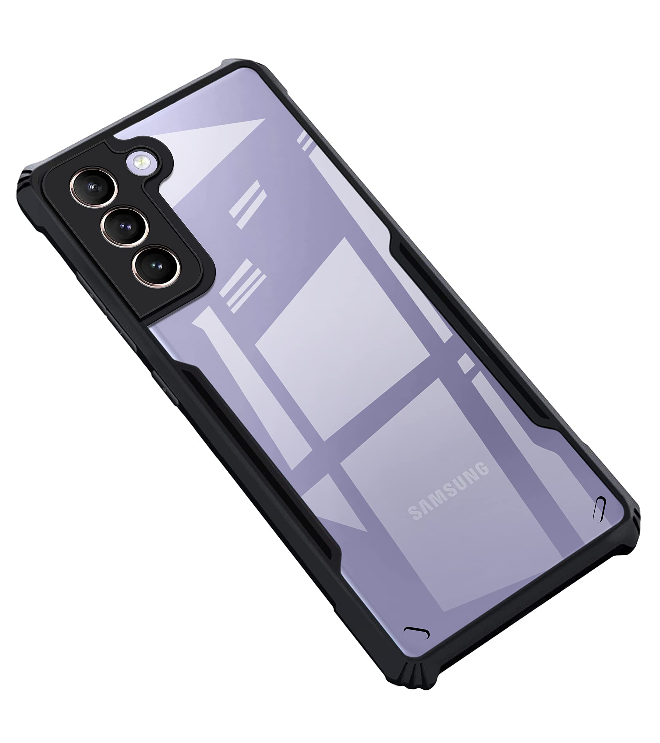 Black Border - Transparent Back iPaky Mobile Back Cover Case