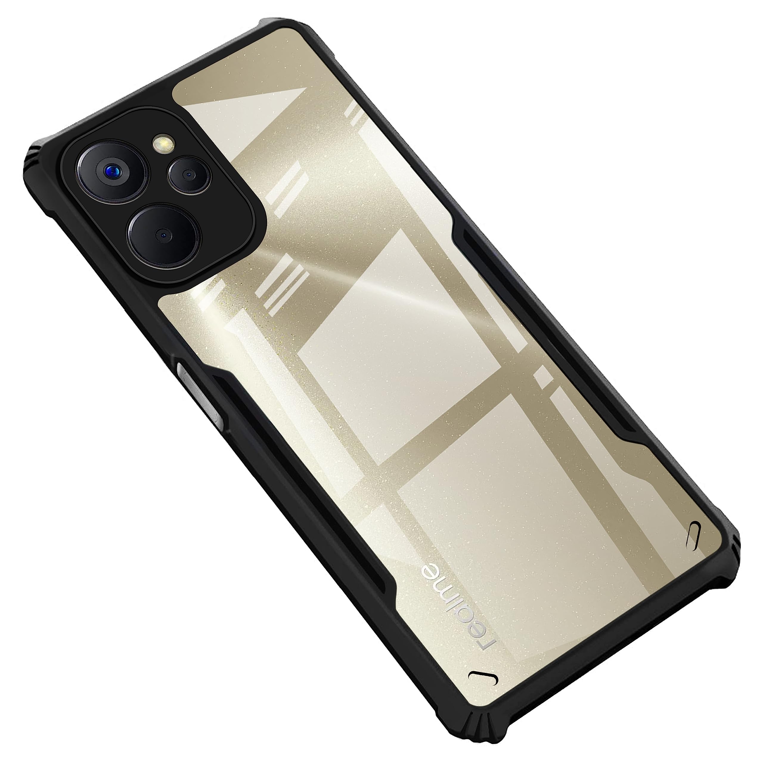Black Border - Transparent Back iPaky Mobile Back Cover Case