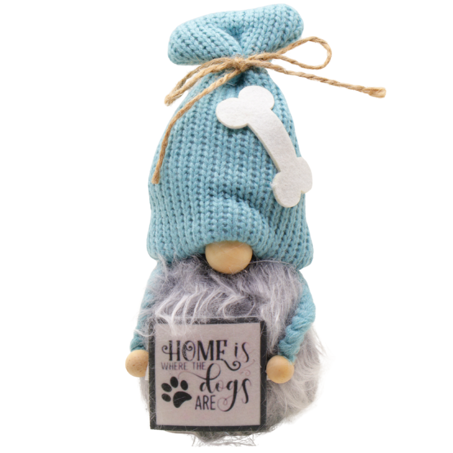 Gnomo dog lover tela, 25cm