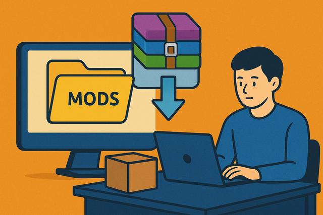 Décompresser des mods de jeux lourds avec WinRAR