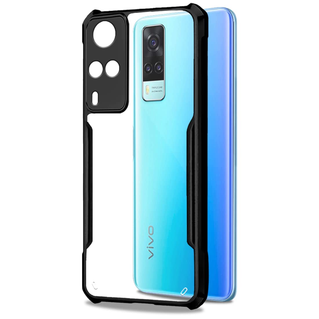 Black Border - Transparent Back iPaky Mobile Back Cover Case
