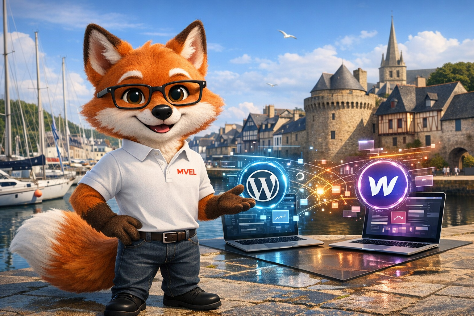 wordpress vs webflow Vannes