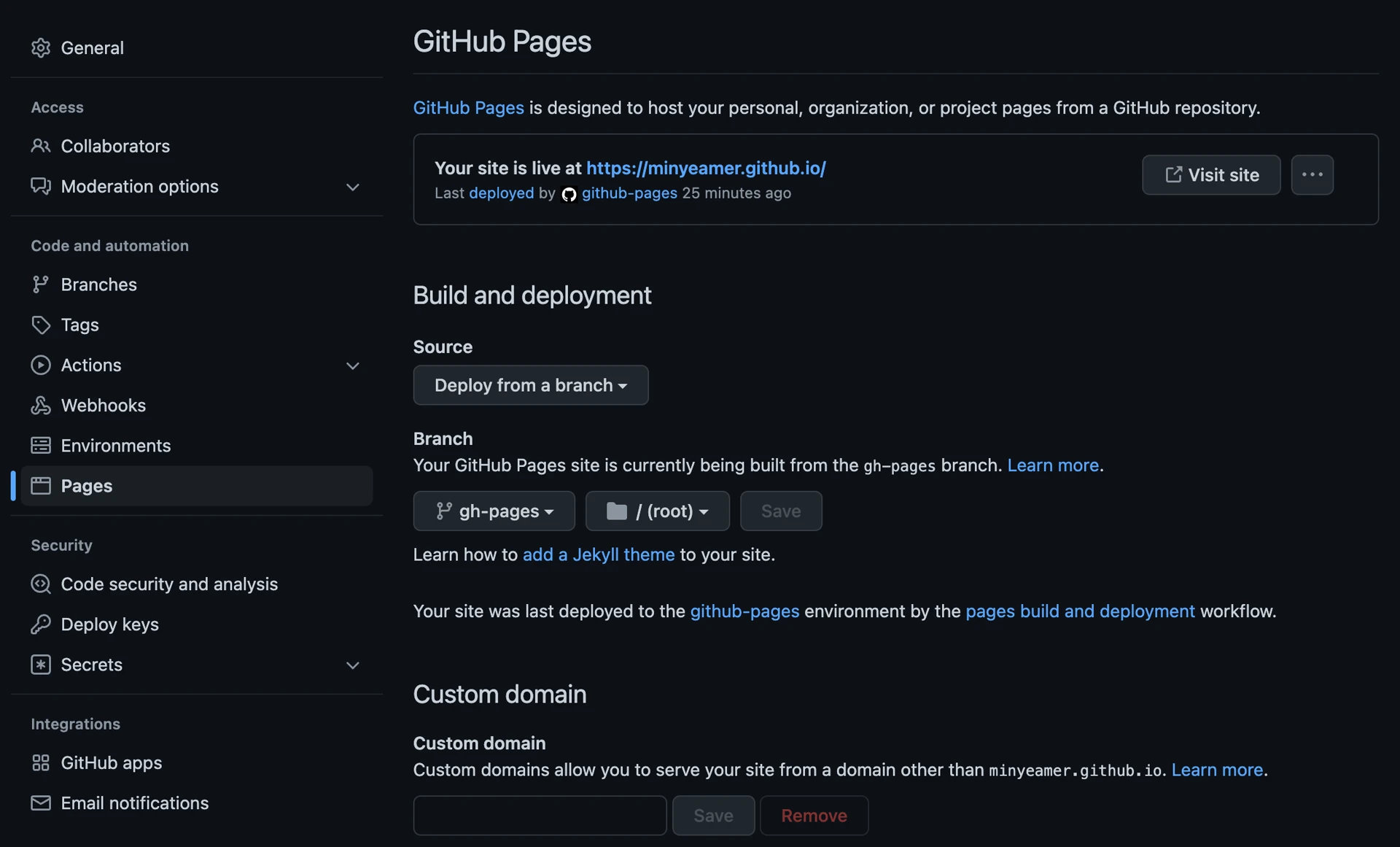 Github Pages