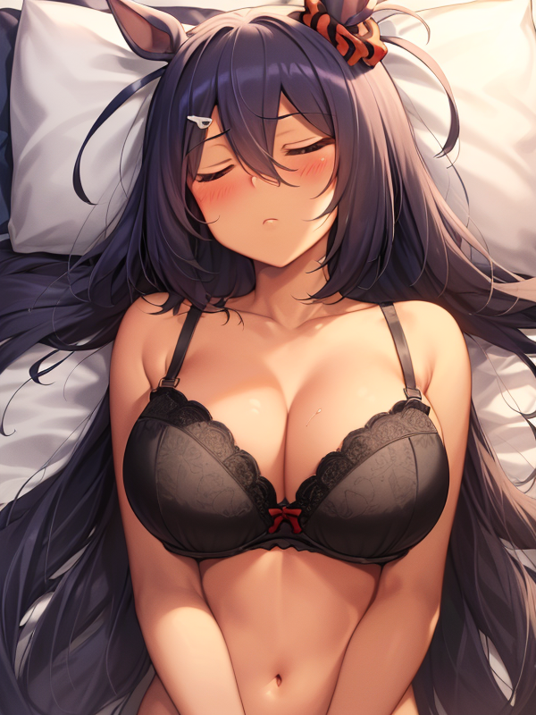 寝ているヒシアマゾンを1枚ずつ脱がせてイタズラする by スルスル子 with large breasts, horse girl, Uma Musume Pretty Derby, Hishi Amazon (Uma Musume), sleep