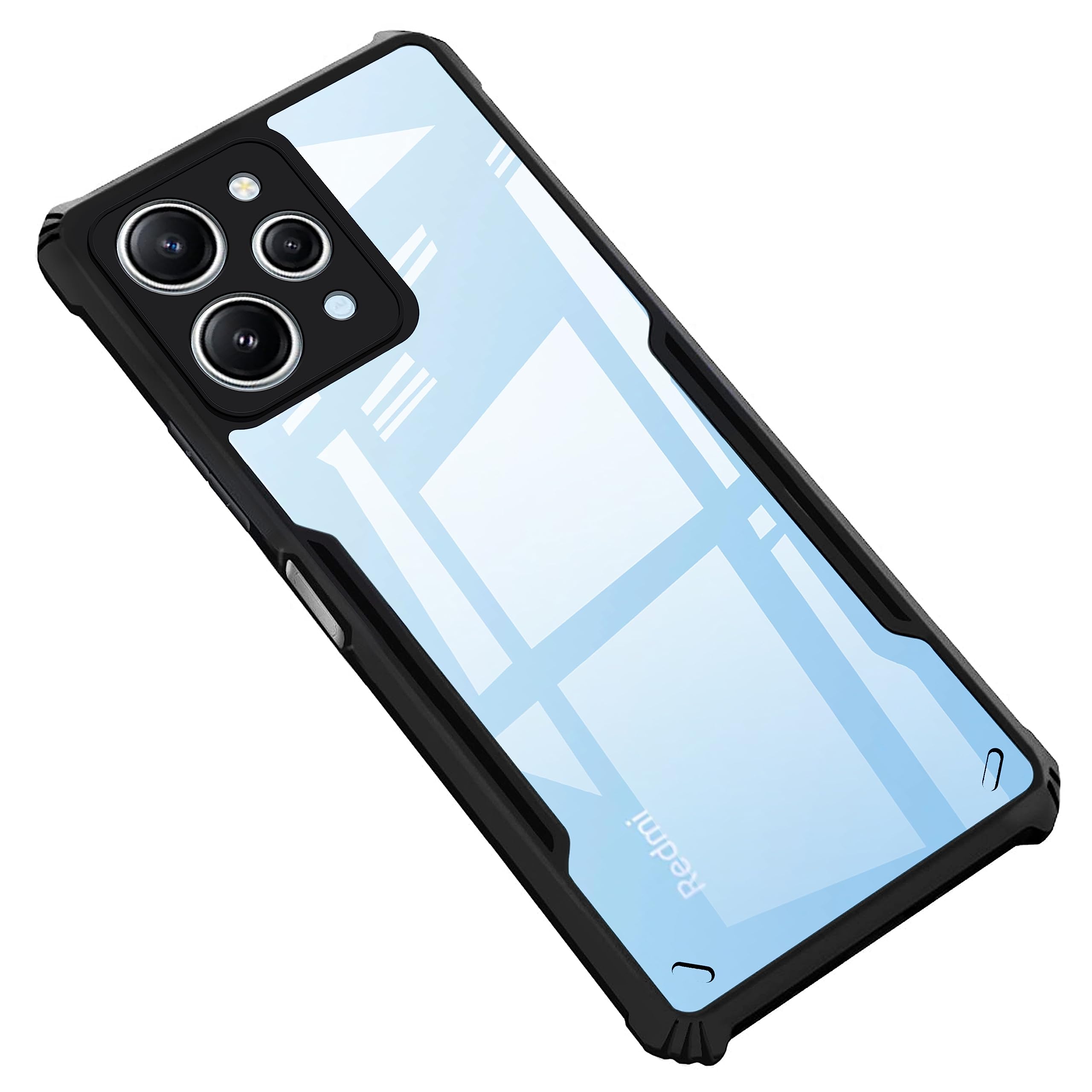 Black Border - Transparent Back iPaky Mobile Back Cover Case