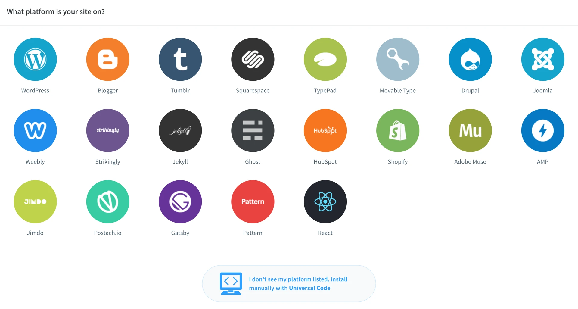 Disqus - What platform is your site on?