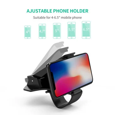 Secure car phone clip