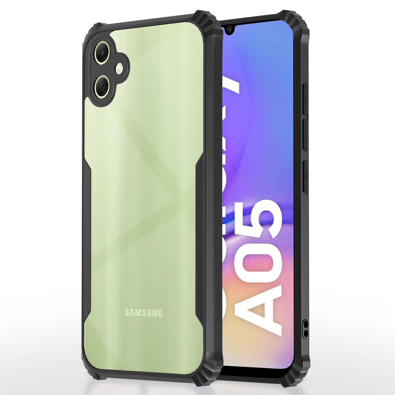 Black Border - Transparent Back iPaky Mobile Back Cover Case