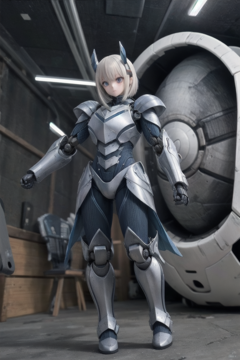 AIイラスト4 25 by 珍ぽ with ai art, mecha girl, girl, cyborg, robot, armor