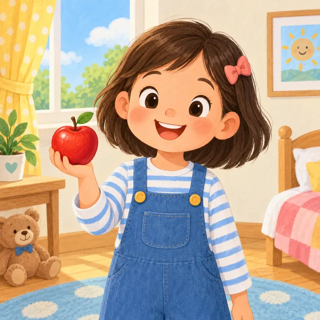 Scene: I have one apple.