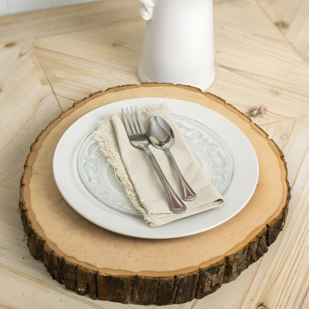 Bandeja de tronco madera, 35x3cm