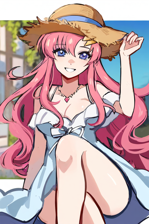 ラクス・クラインのAIエロエロ落書きもの2 by 催●スマホの淫魔 with breasts, pink hair, diva, bunny girl, Lacus Clyne, Mobile Suit Gundam Seed