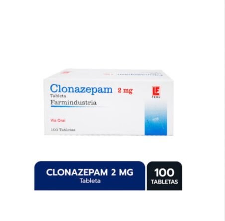 Clonazepam 2 Mg Farmindustria Cja/100 Tab