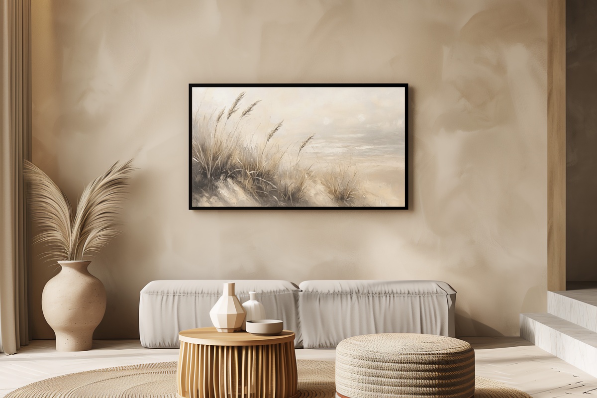 Ethereal Dunes Daydream Summer Frame TV Art impressionist beach dunes painting