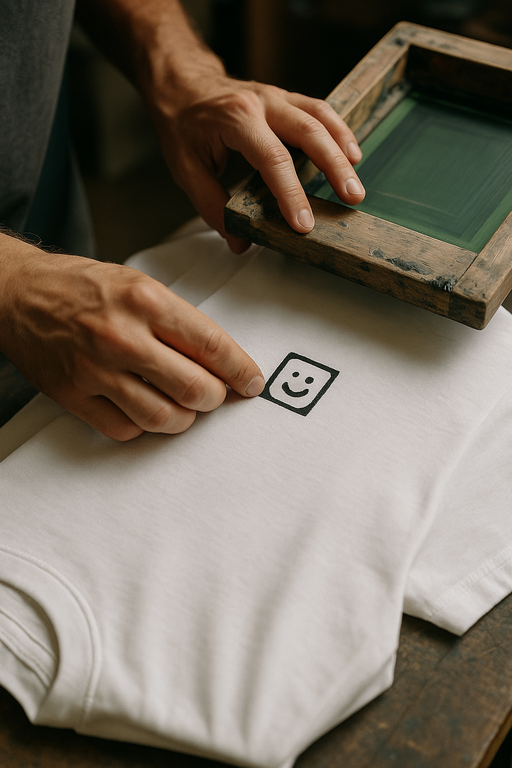 Screen printing process creating quality graphic T-shirts