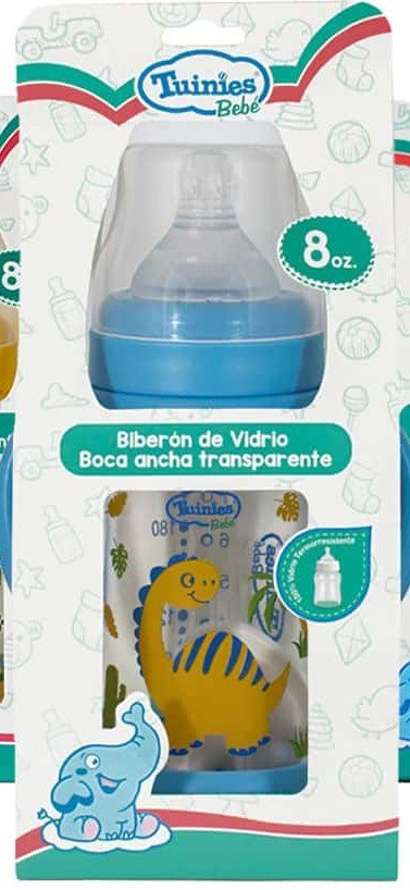 Biberon De Vidrio Decorado C/Asa Fco X8Oz