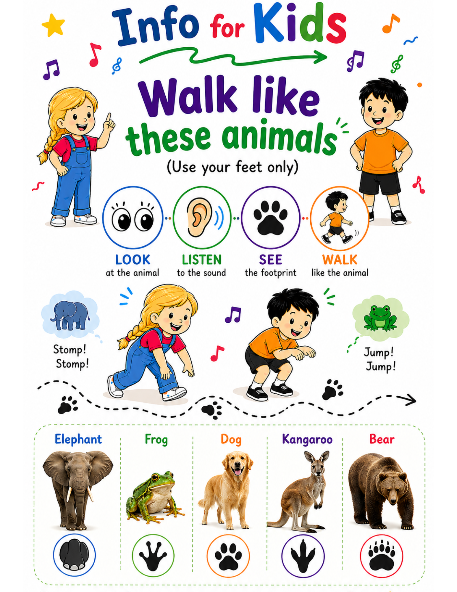 Animal Walk workbook page 3