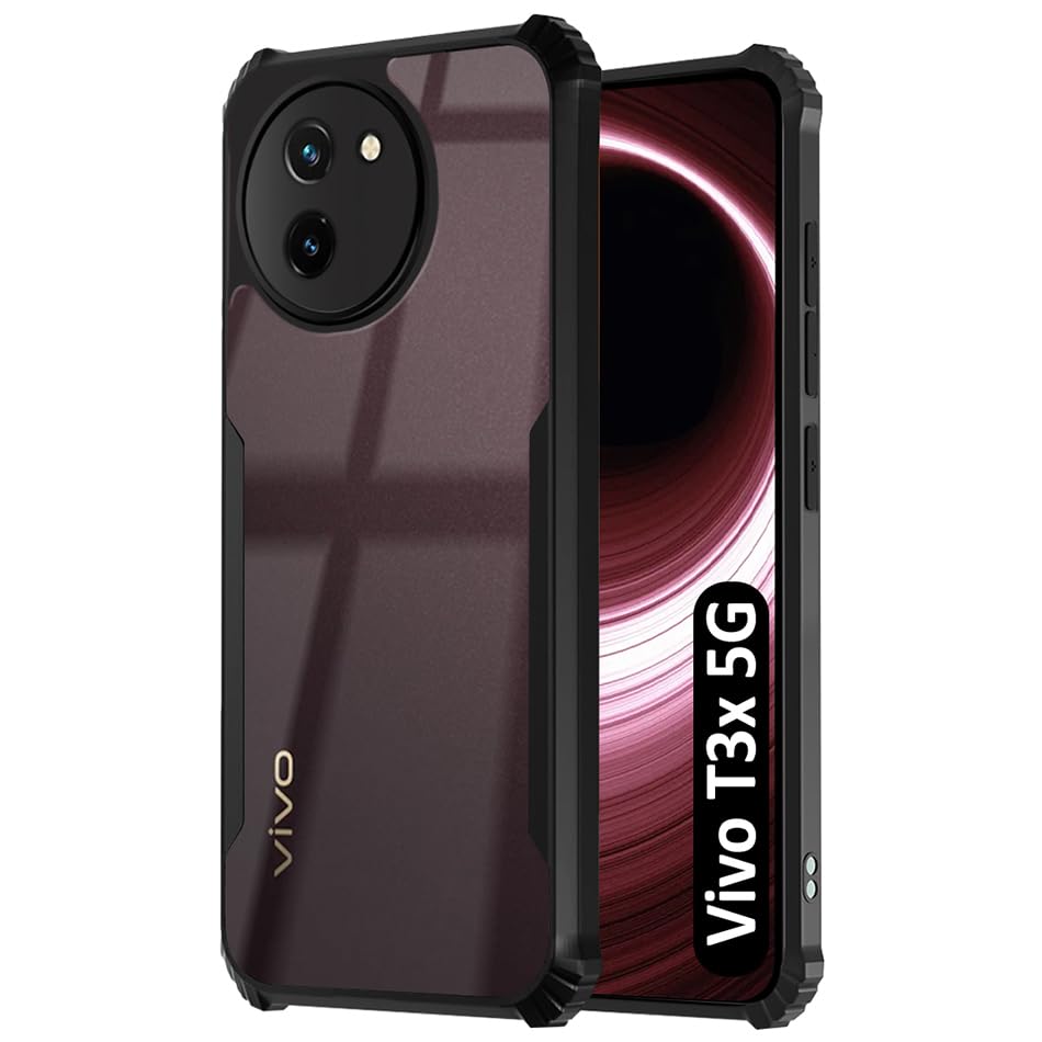 Black Border - Transparent Back iPaky Mobile Back Cover Case