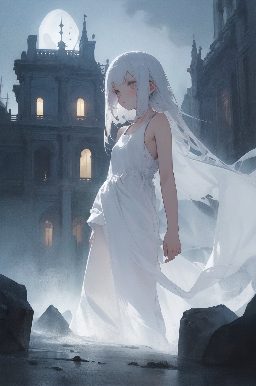 幽霊 by talking_head with ghost, ai art