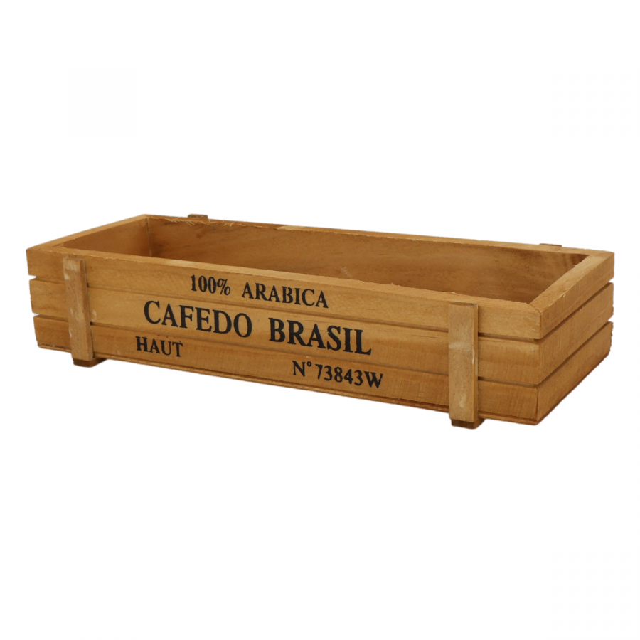 Caja organizadora 4.3x22.2x9cm, madera