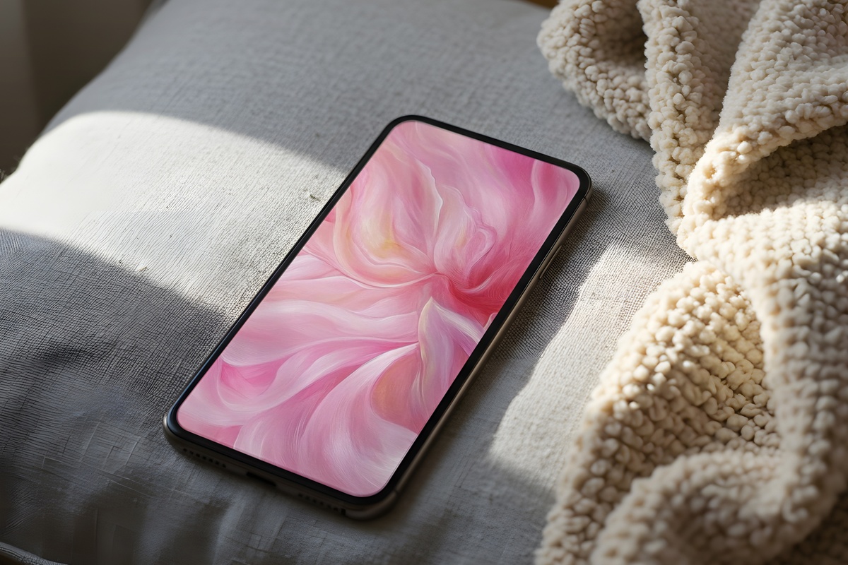 Floral Swirl Fantasia Abstract iPhone Wallpaper