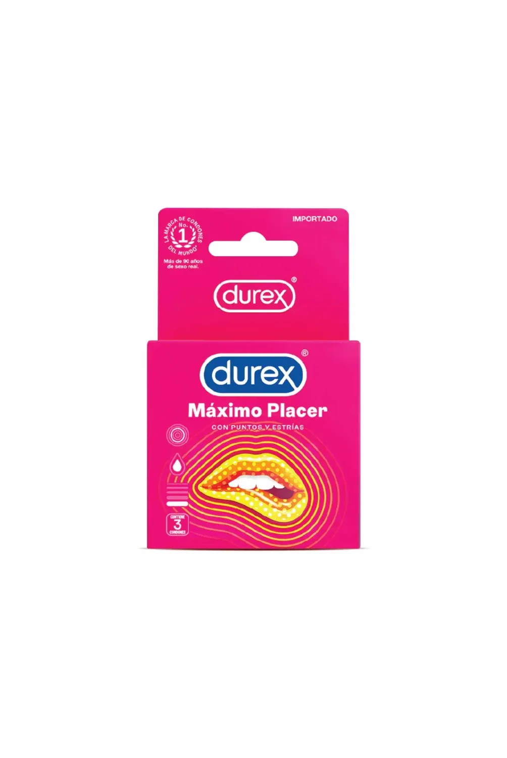 Durex Preserv Maximo Placer Cja/3 Und