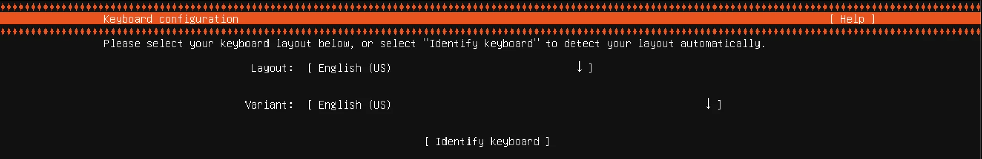 Keyboard configuration