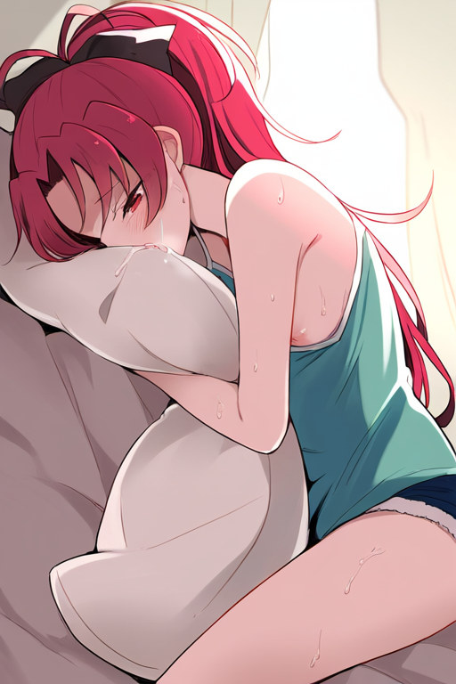 佐倉杏子のAIエロエロ落書きもの11 by 催●スマホの淫魔 with ai art, Kyoko Sakura, Puella Magi Madoka Magica, madoka magica, flat chest, anko
