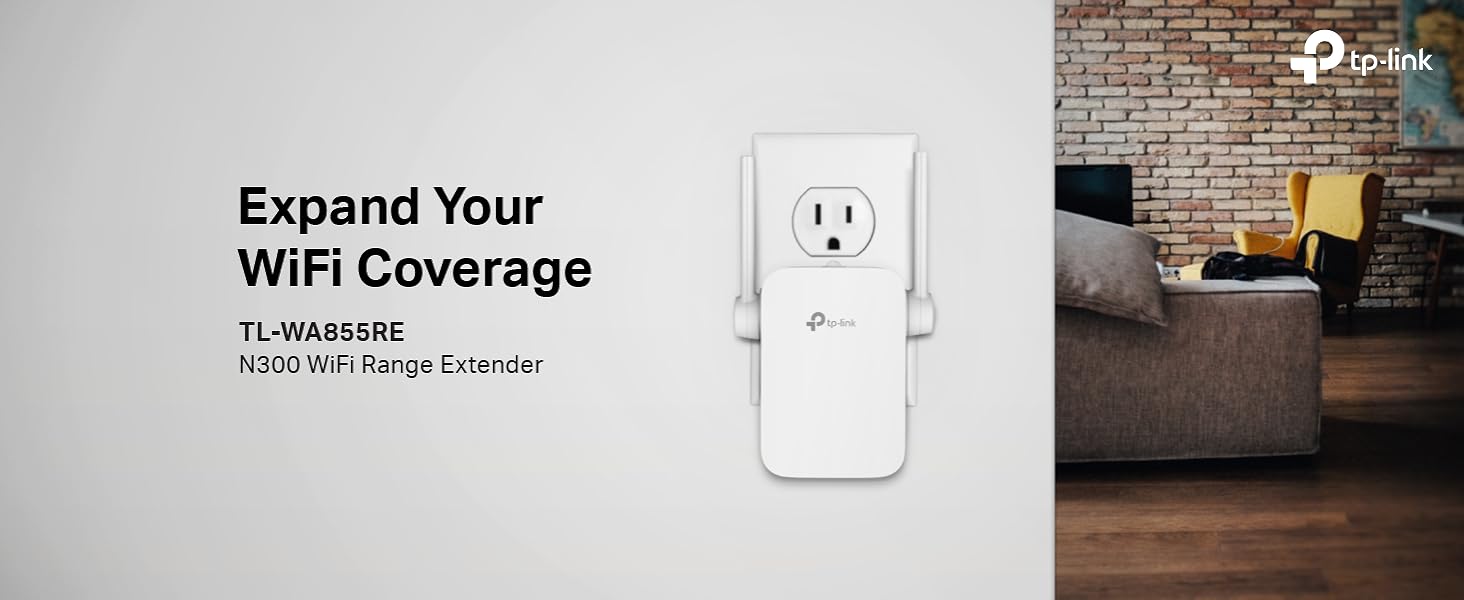 WiFI Range Extender Repeater- TP-Link N300 TL-WA855RE