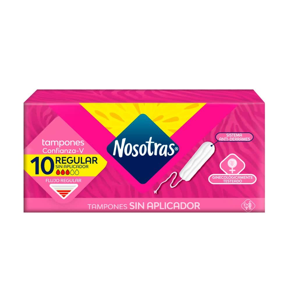 Nosotras Tampones S/Aplic Regular Digital Cja/10 U