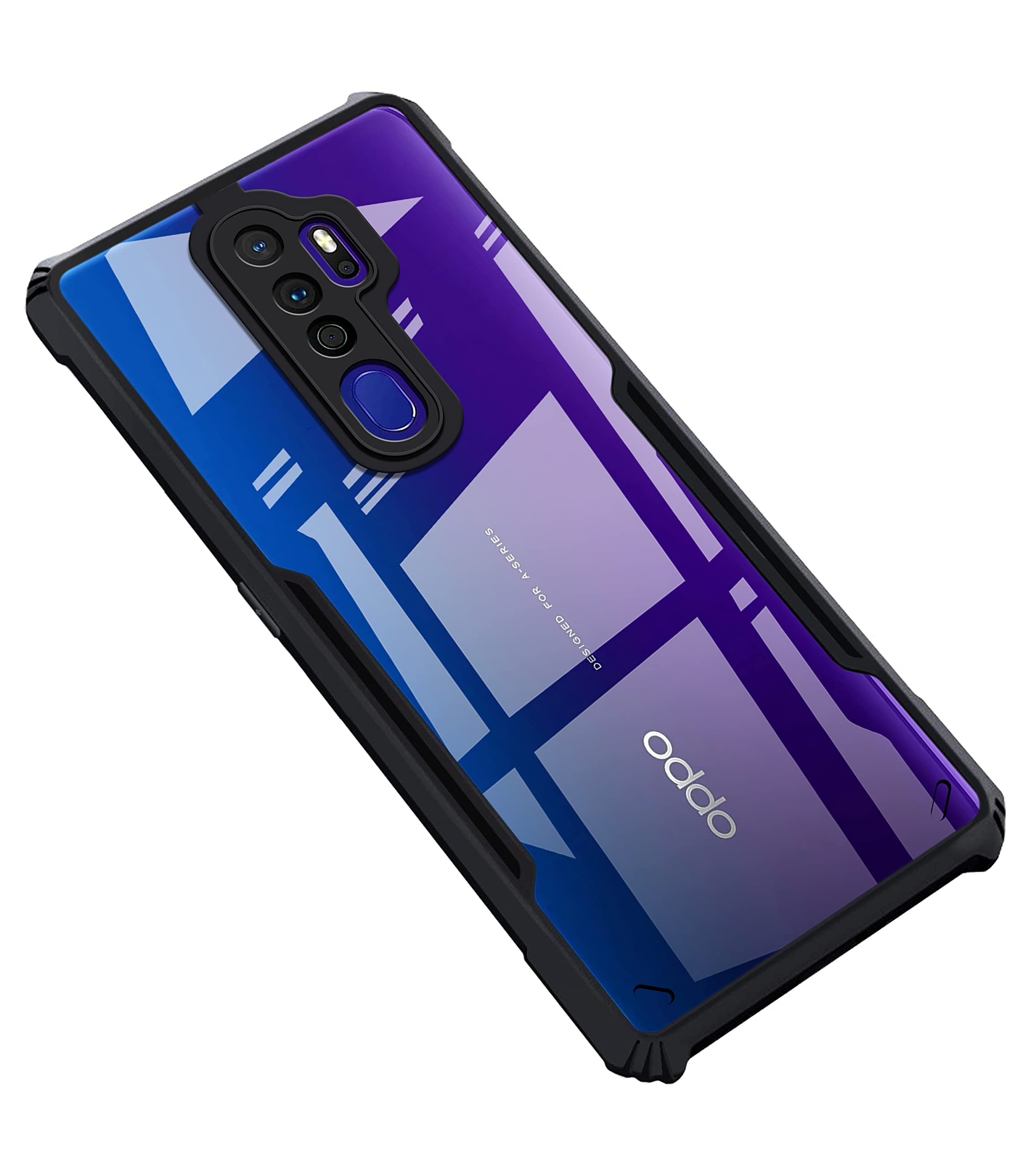 Black Border - Transparent Back iPaky Mobile Back Cover Case